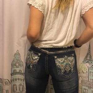 Grace In LA Dark Wash Jeans